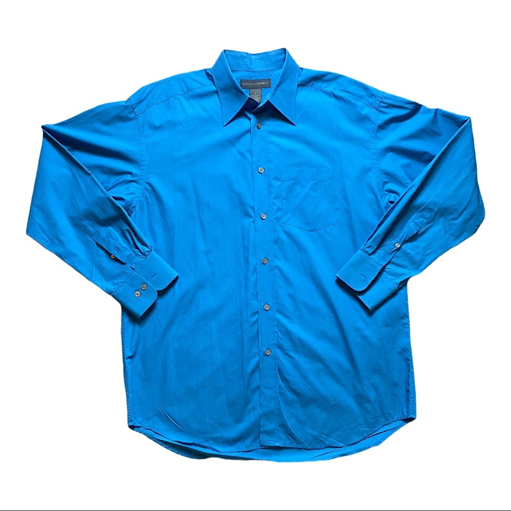 Banana Republic Blue Button Down Shirt Men Sz L